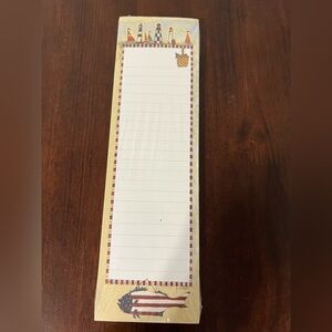 Pat Richter Magnetic Notepad “Sails & Lights” 50 Sheets NEW Lighthouse Baskets